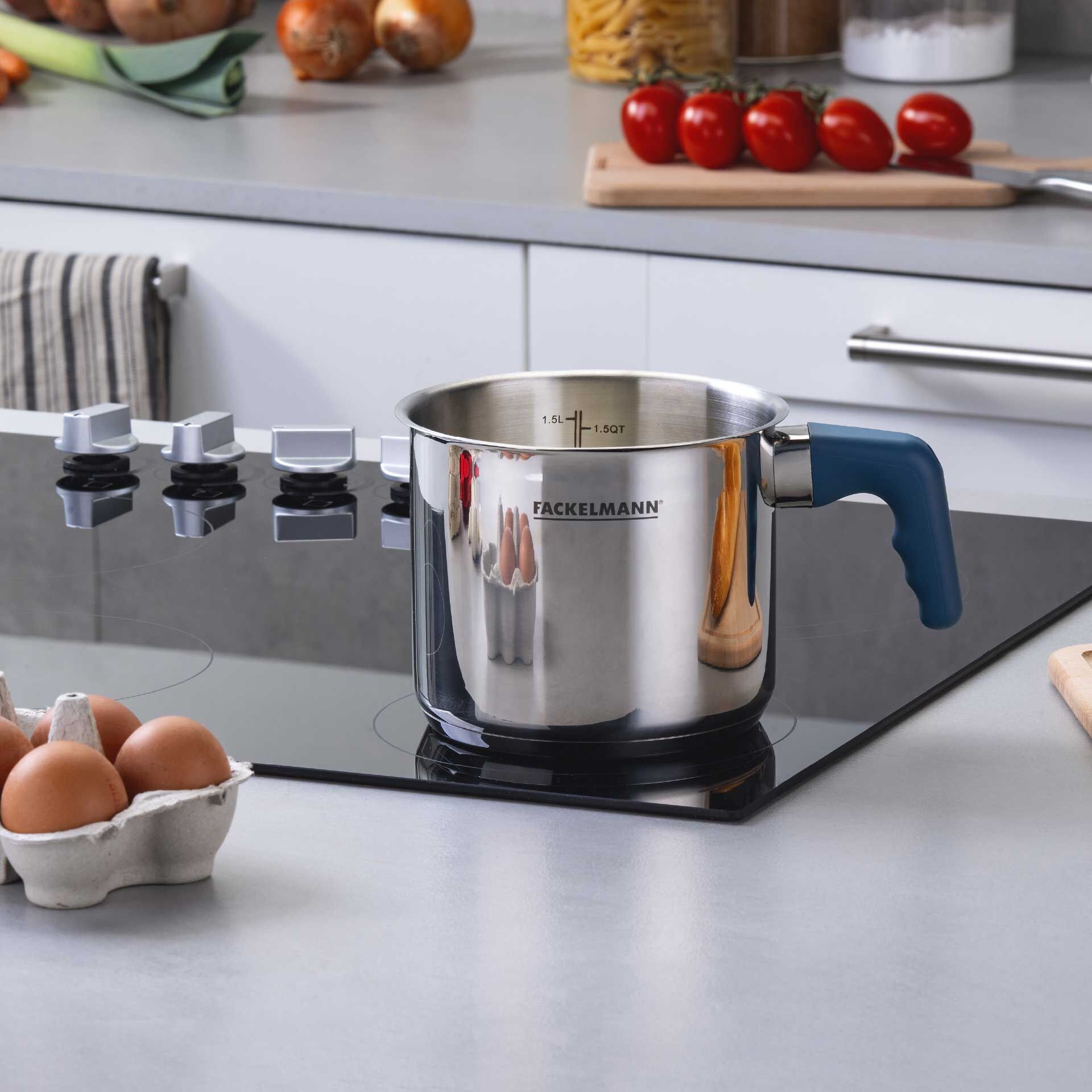 Milchtopf Essential , Ø14cm, blau