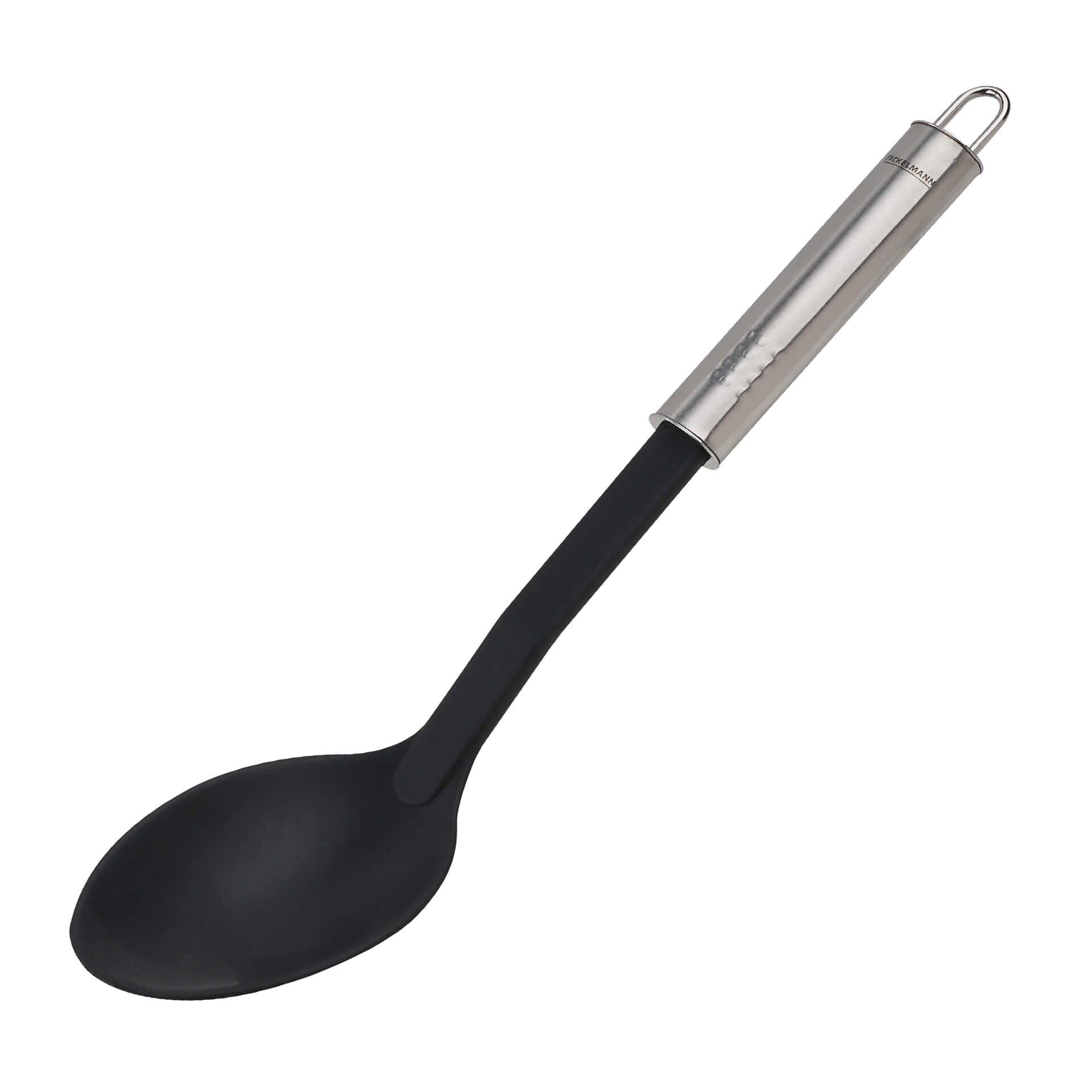 Servierlöffel Ovalgriff, 31cm, schwarz