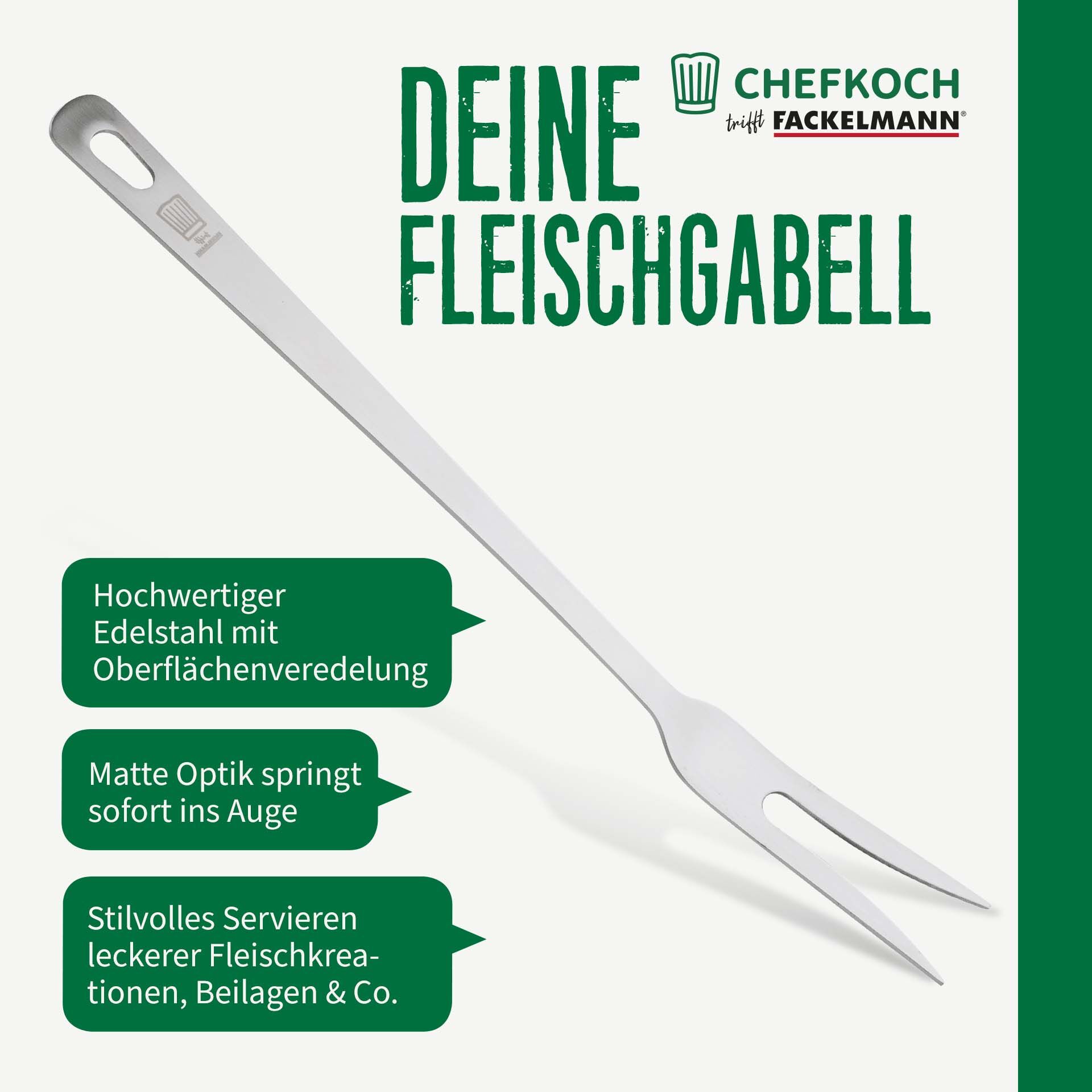 Fleischgabel Berlin, 32cm, Edelstahl