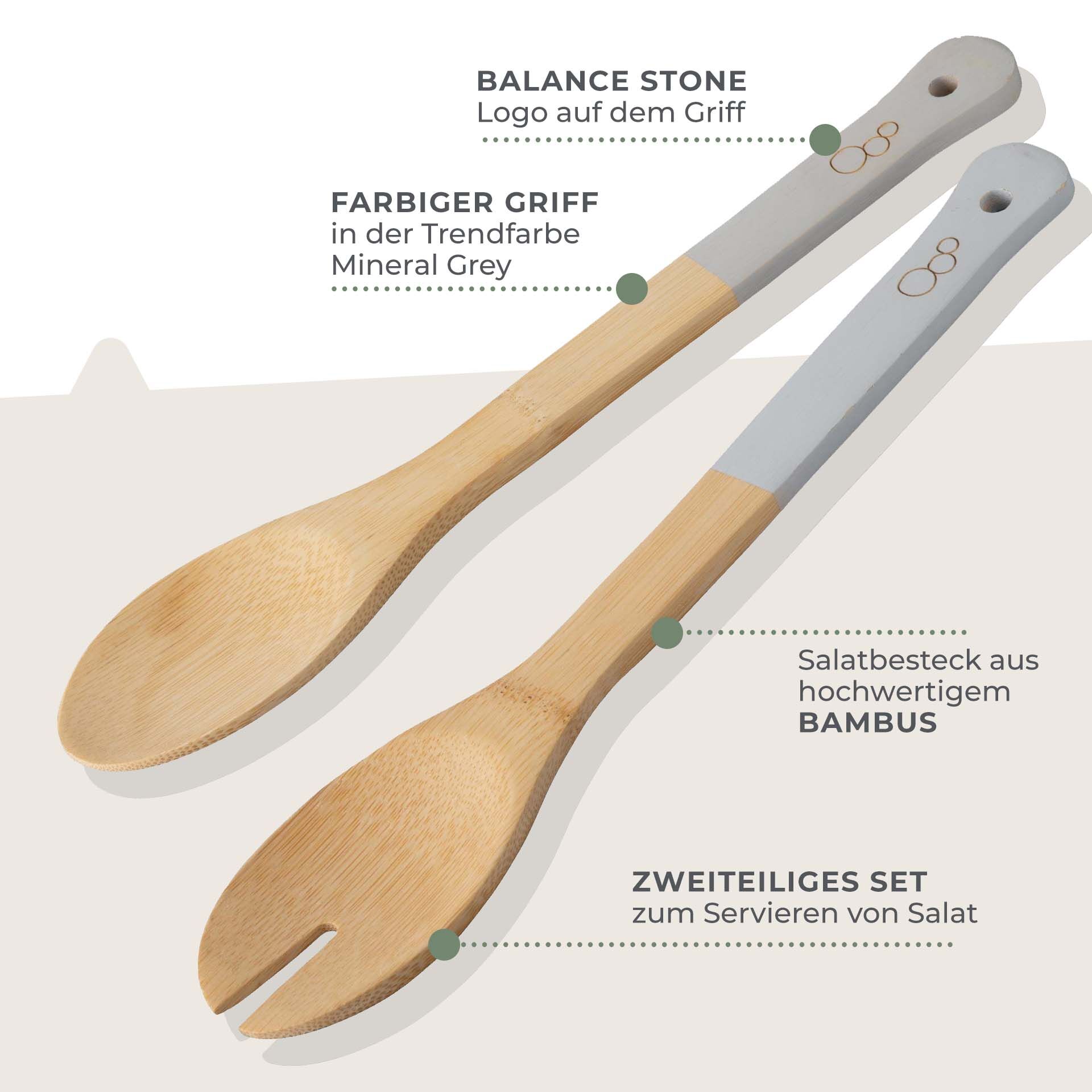 Salatbesteck Balance, Bambus, 2-teilig