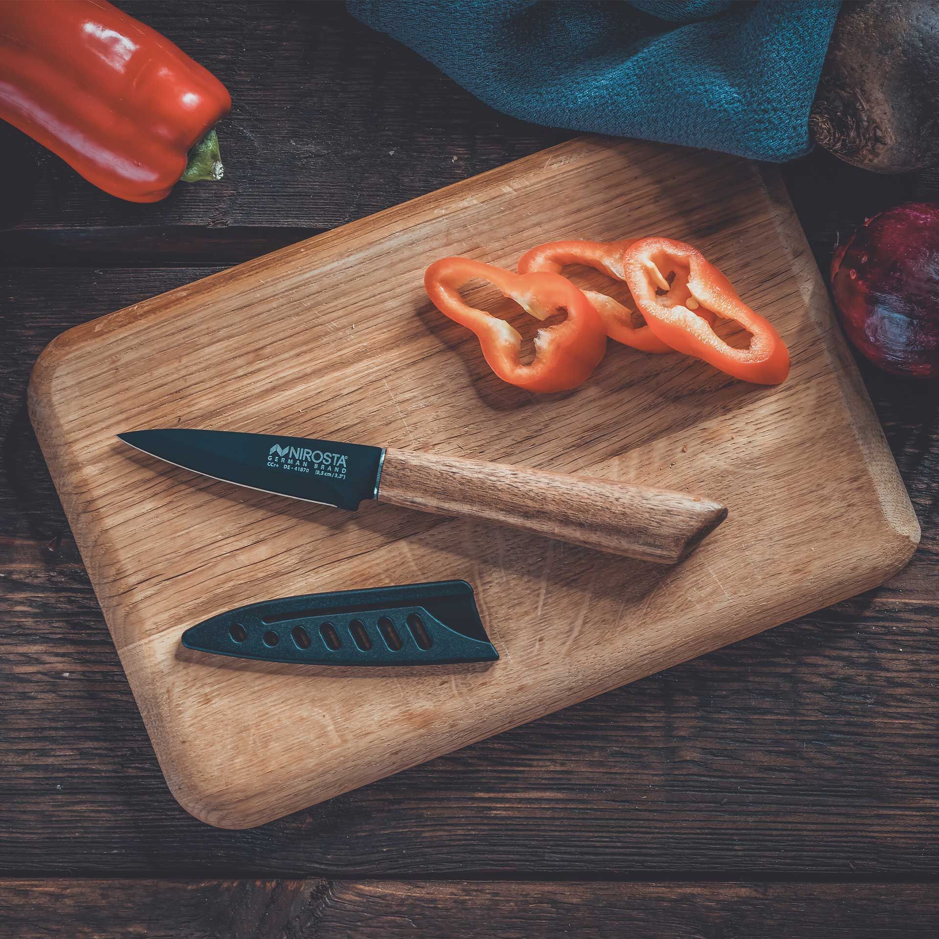 Gemüsemesser Flow, 8,5cm Edelstahl-Klinge