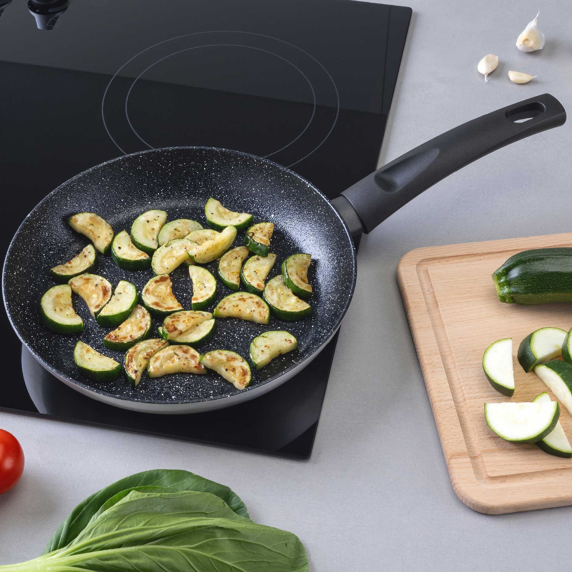 Bratpfannen-Set "Crisp", Keramik, antihaft, Ø20/24/28cm, 3-tlg.