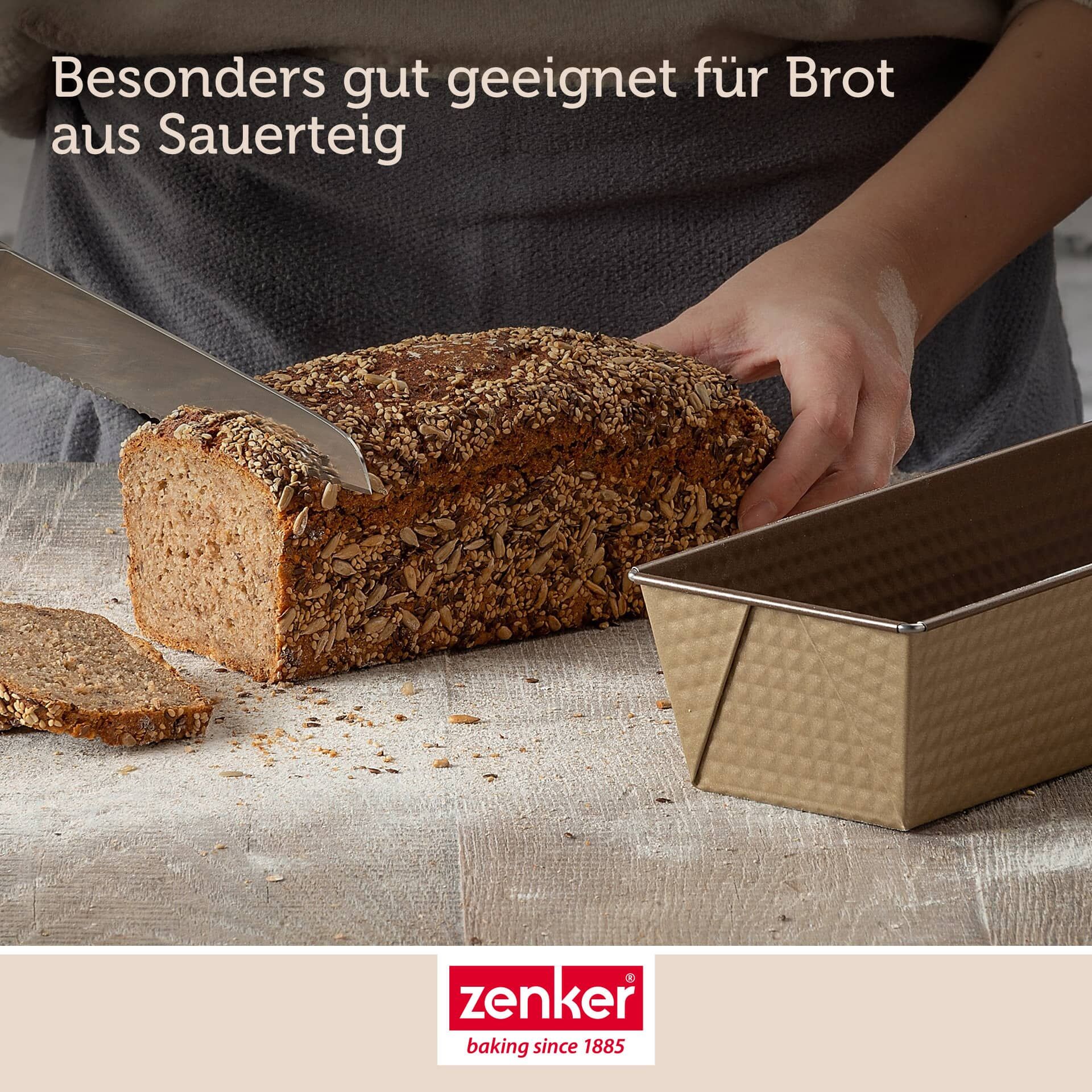 Brotbackform geriffelt Mojave Gold, 30,5cm