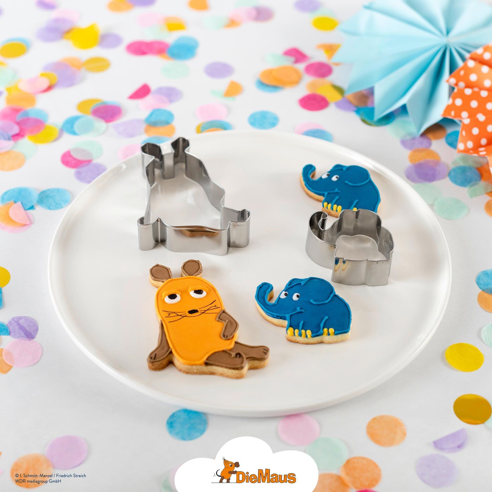 Ausstecher "DieMaus und Elefant", 2-teilig