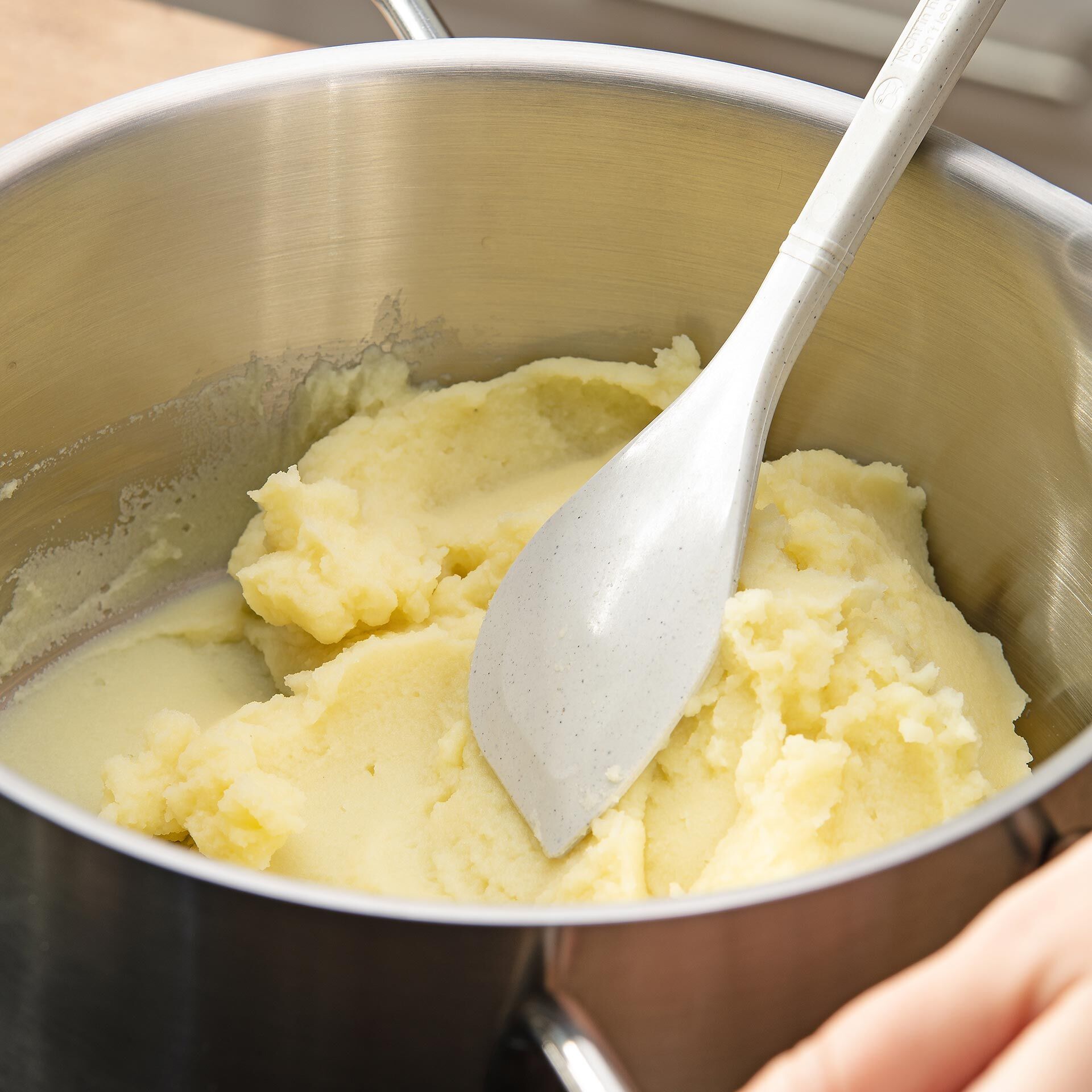 Kochlöffel spitz Balance, grau