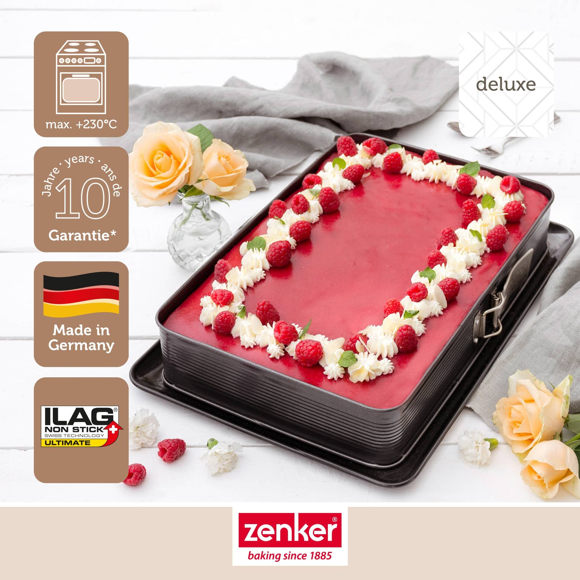  Springform rechteckig mit Auslaufschutz Deluxe, 42x29cm