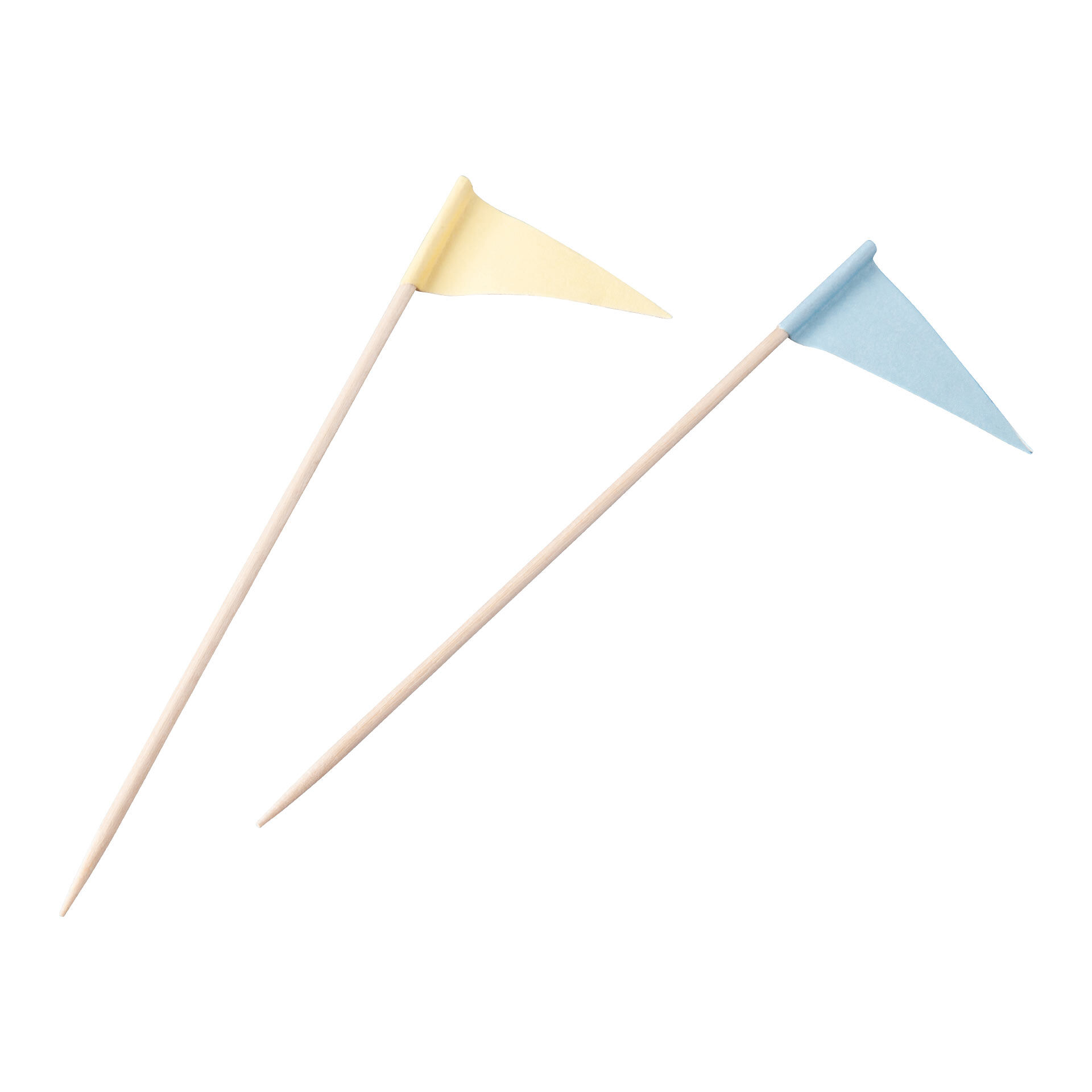 Fahnenpicker, 12cm, 50 Stk, FSC™-zertifiziertes Birkenholz