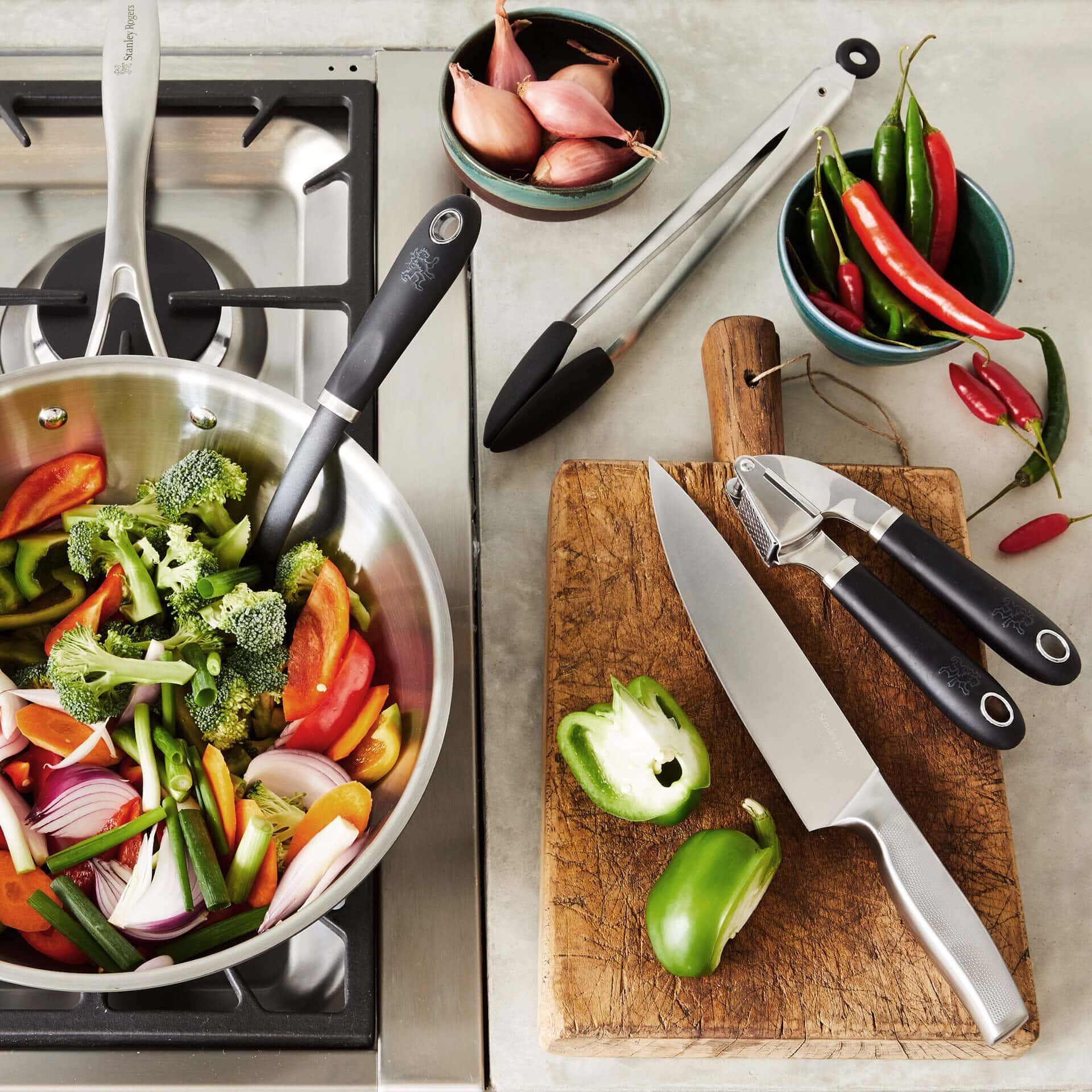 Knoblauchpresse Pride, 19cm, Edelstahl