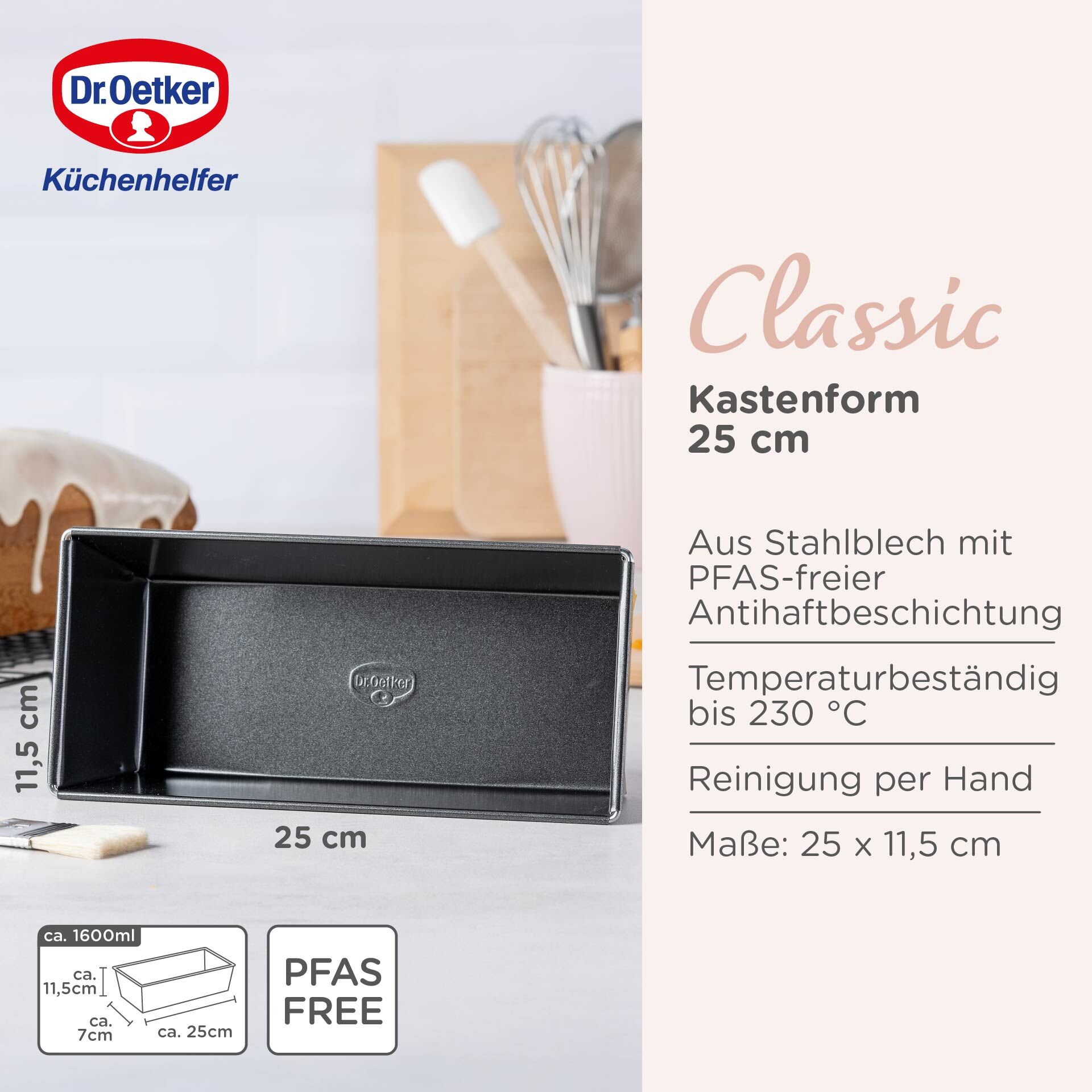 Kastenform Classic, 25cm