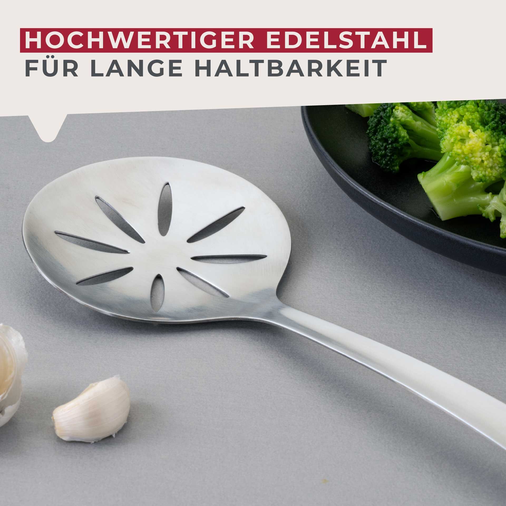 Abseihlöffel Essential, Edelstahl