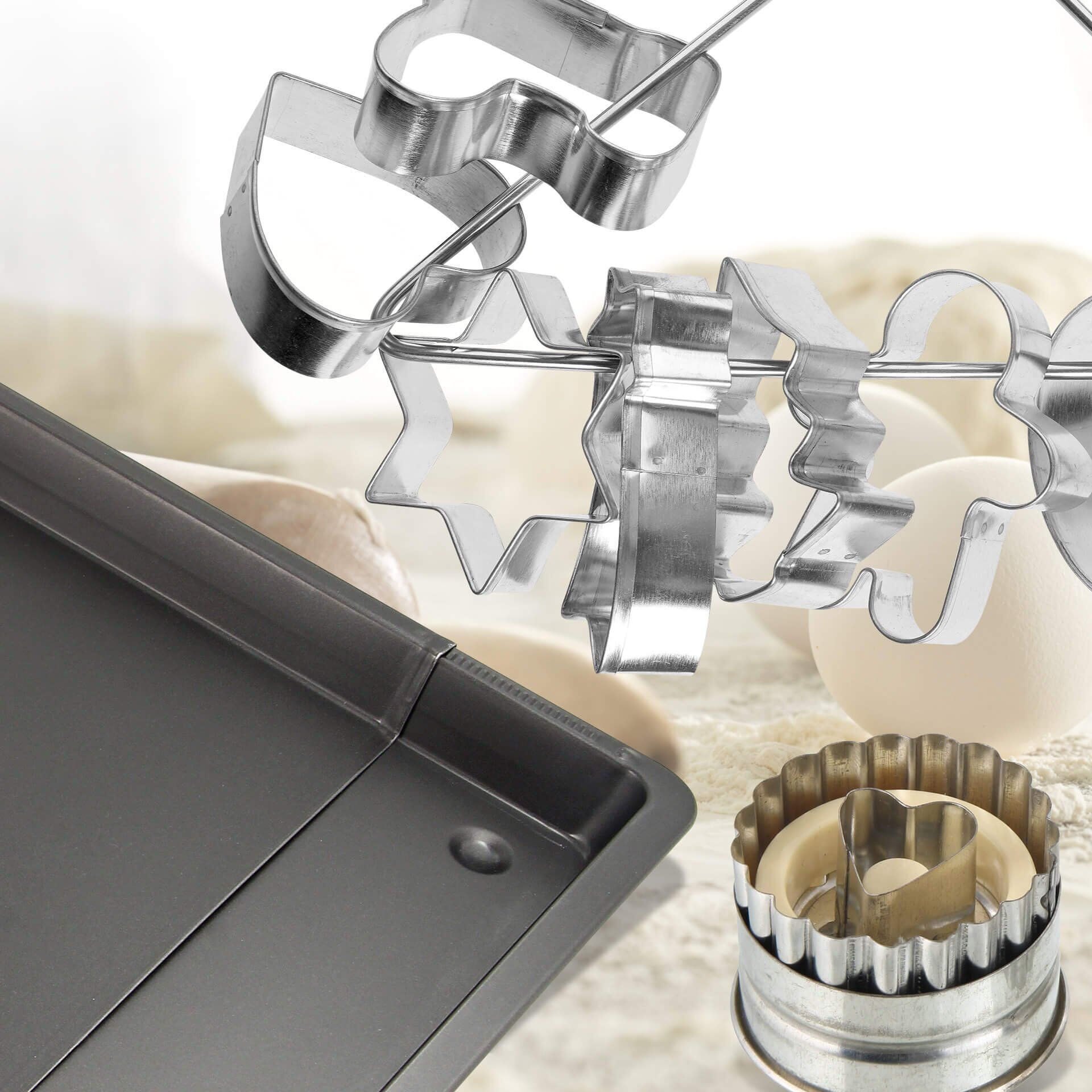 Ausstecher-Set "Süßes Weihnachtsgebäck", 13-tlg