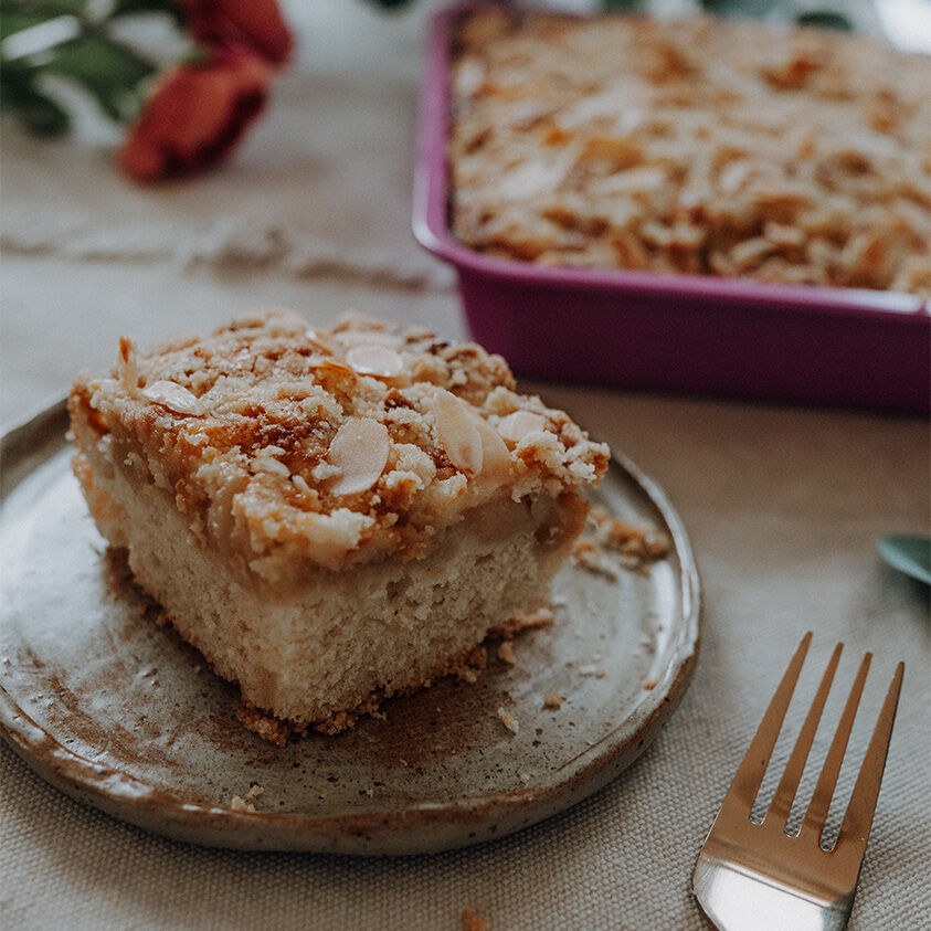 Birnenkuchen mit Streuseln Birnenkuchen mit Streuseln