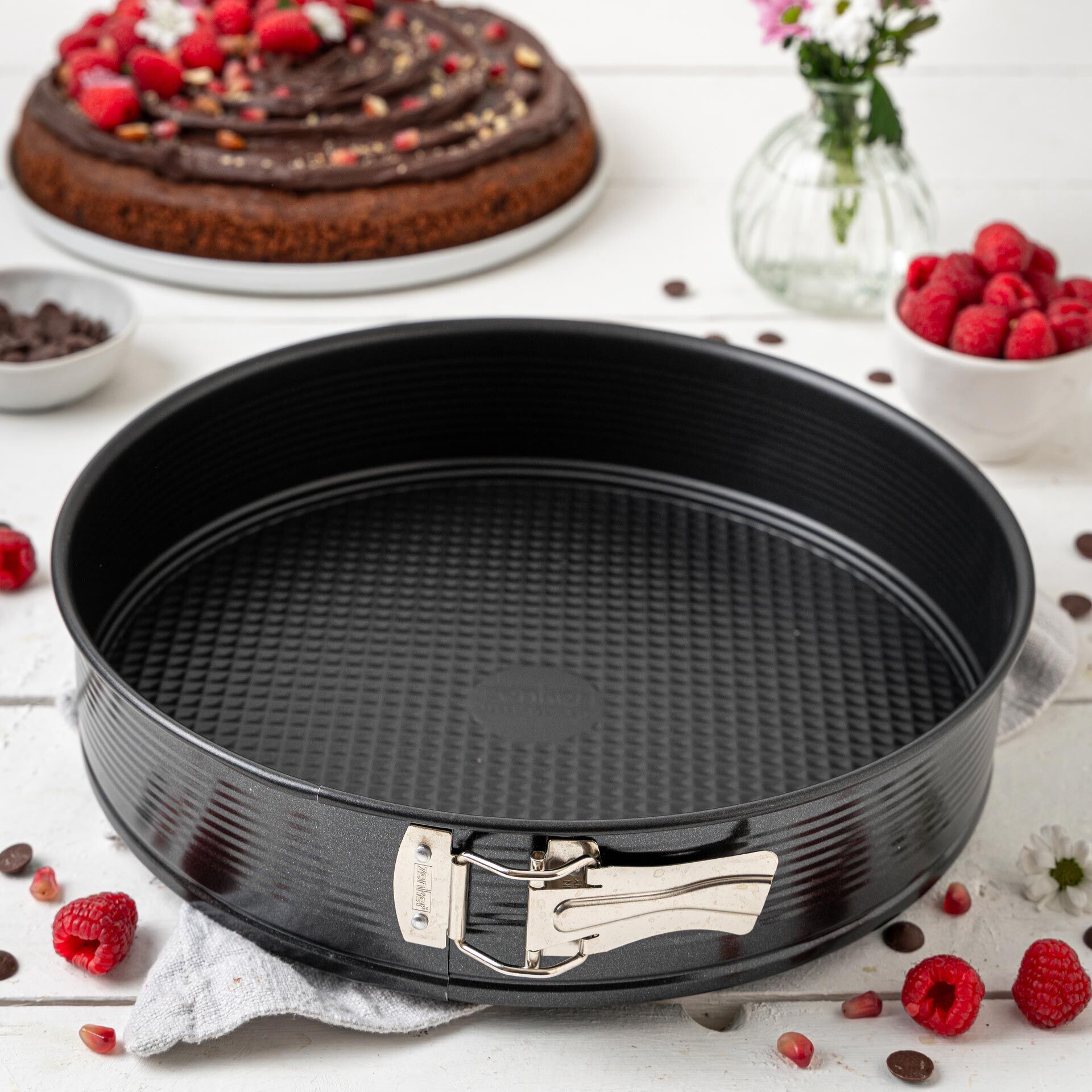 Springform mit Flachboden Perfect Black+, Ø 30cm